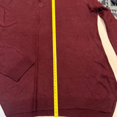 Terranova knitted sweater used, burgundy, size S