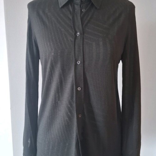 Massimo Dutti shirt used, dark gray-green, size XS