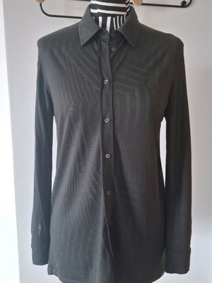 Massimo Dutti shirt used, dark gray-green, size XS