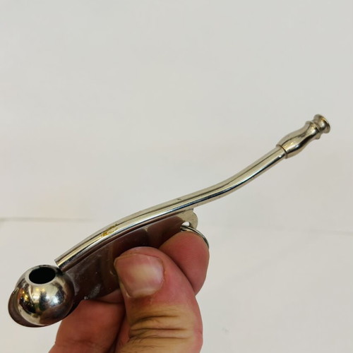 Vintage Boatswain Whistle used, collectible nautical bosun's call pipe