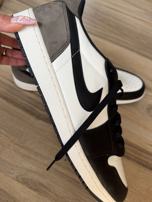 Jordan 1 Retro Low OG sneakers new, black and white, size 52.5