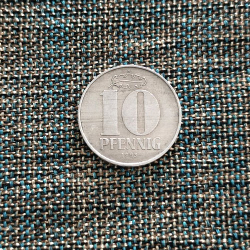 Coin East Germany used, GDR currency