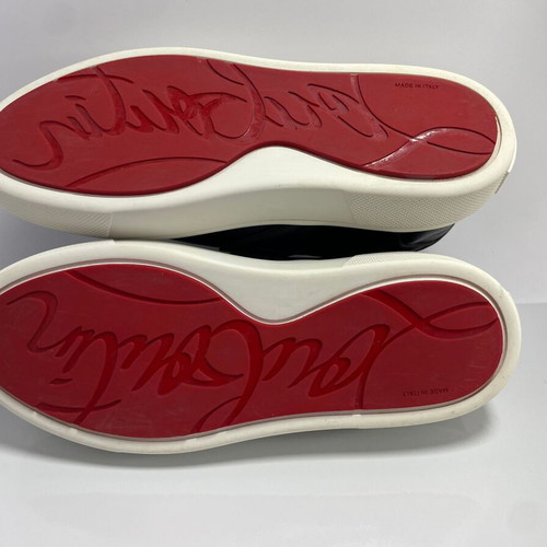 Christian Louboutin slip on sneakers 37.5 like new, black