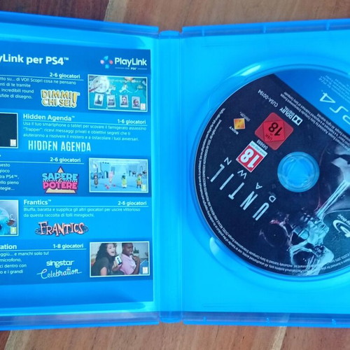 Until Dawn PS4 game used, Sony PlayStation 4