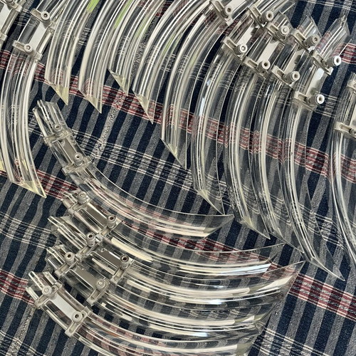 Modern ceiling pendant light with crystal acrylic details like new