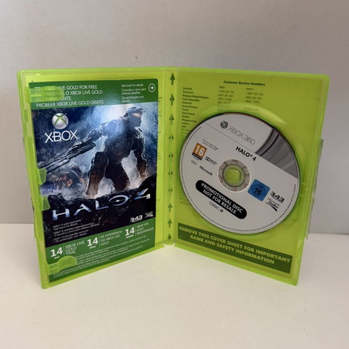 Halo 4 Xbox 360 promotional copy used
