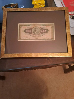 5000 Drachma Banknote 1932 like new, historic collectible