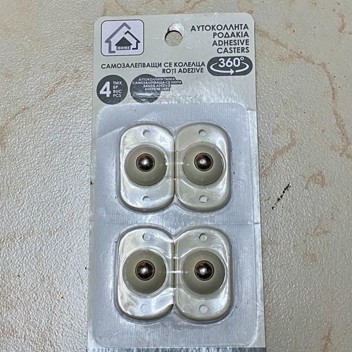 Adhesive 360° Casters pack of 4 new