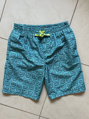 Orchestra Boys' Swim Shorts like new, turquoise tiger print, size 152 cm