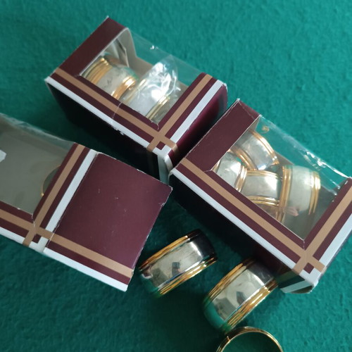 Napkin rings set of 12 like new