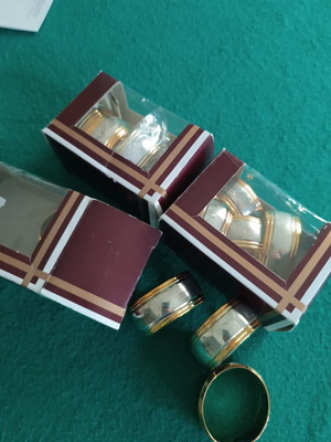Napkin rings set of 12 like new