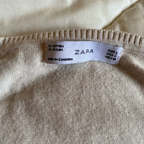 Zara cardigan classic in grey and beige, like new, large