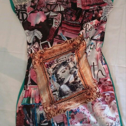 Graphic dress like new, multicolor, size M
