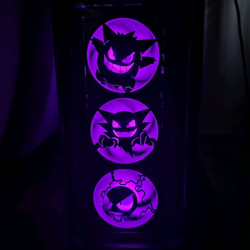 Gengar PC fan cover 120mm pack of 3 like new