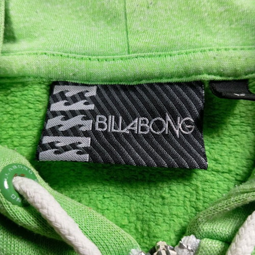 Billabong jacket like new, bright light green, zipper