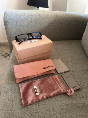 Miu Miu eyeglasses used, black