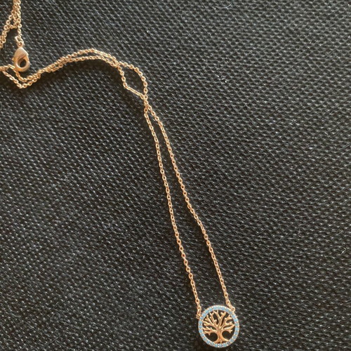 Tree of Life Necklace rose gold-tone in very good condition