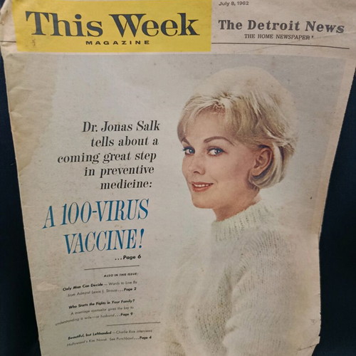 This Week Magazine Ιούλιος 1962 μεταχειρισμένο με Kim Novak