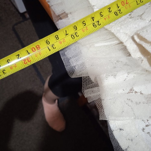 M&B Kid's Fashion Lace Dress like new, iridescent, size 14, white