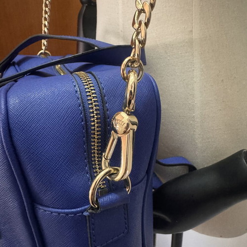 Juicy Couture blue crossbody bag like new with gold details vintage style