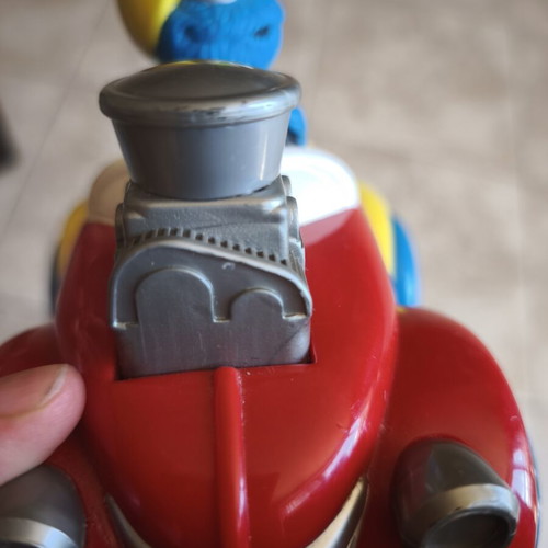 Sesame Street Cookie Monster Push Button Go Car used, collectible vintage toy
