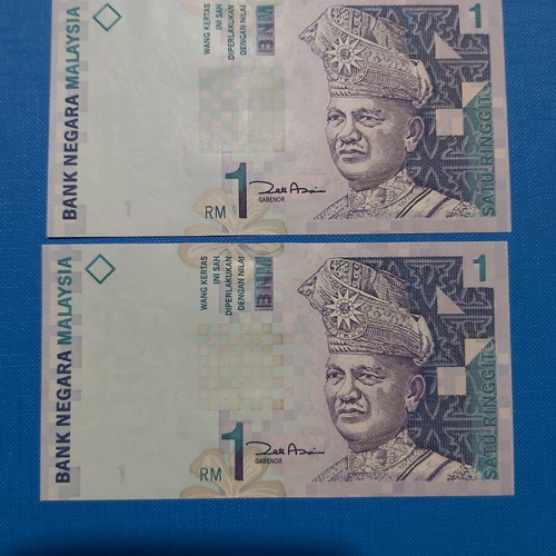 Malaysia 2 x 1 Ringgit 1967 uncirculated