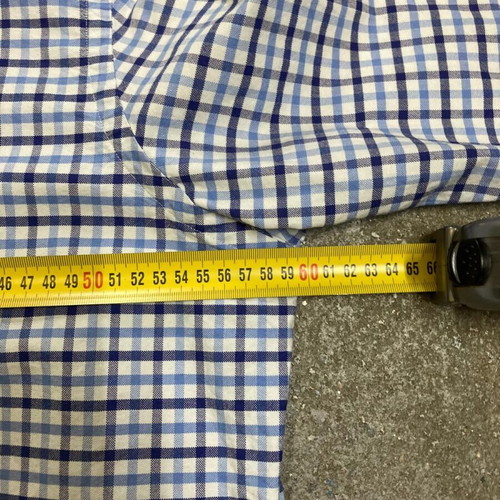Ralph Lauren Oxford long sleeve shirt, blue white checked, size L