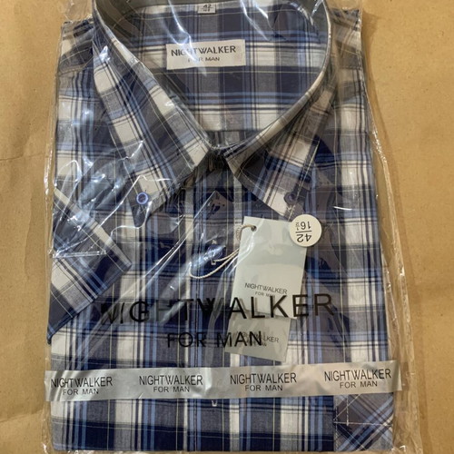 Men's short-sleeve shirt L new, multicolor