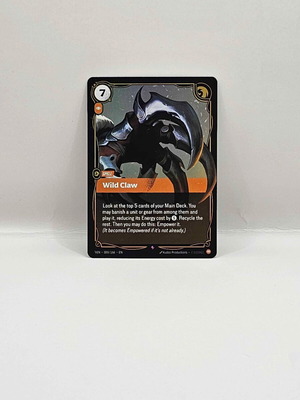 League of Legends Riftbound Vendetta Wild Claw card