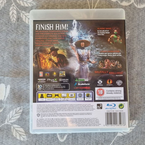 Mortal Kombat Komplete Edition PS3 like new fighting game