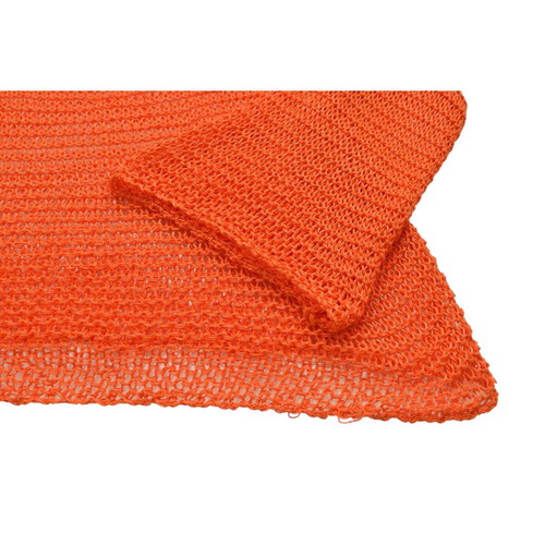 Vicolo orange women's blouse used, knitted open lightweight top
