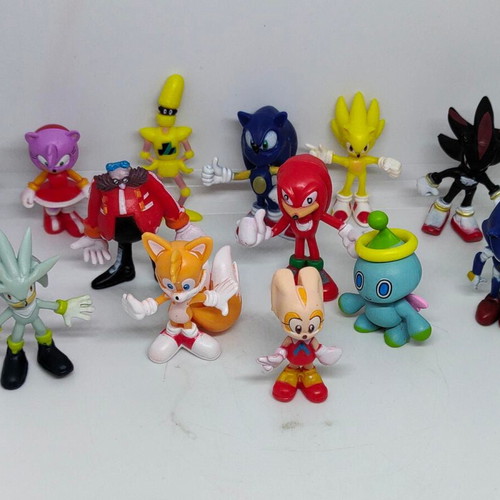 Sonic action figures set like new, collection of 12 characters