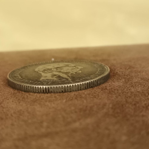 5 Drachmae 1901 Cretan State coin used, VF 25-30 condition