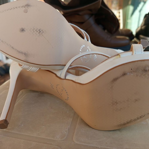 Danuz white sandals new, size 39, heel height 11 cm