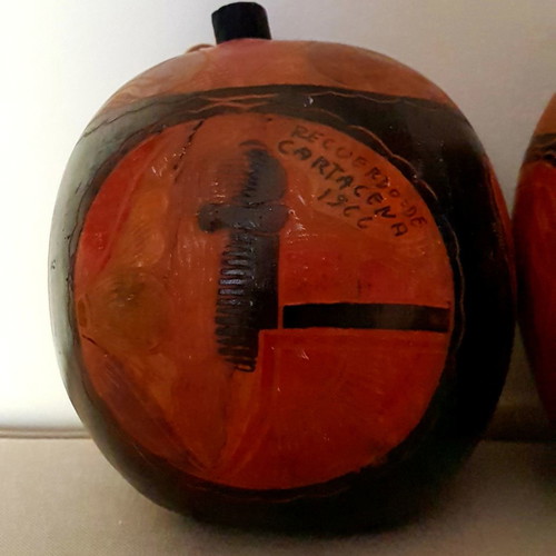 Collectible bottles used, handmade from coconut
