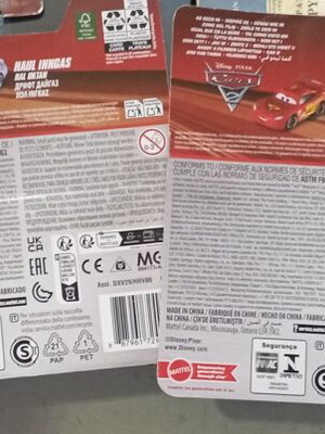 Disney Pixar Cars οχήματα κλίμακας 1:55 πακέτο 4 καινούργια αυτοκινητάκια