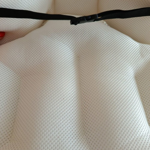 Soft stroller cover with pink tulip embroidery, like new