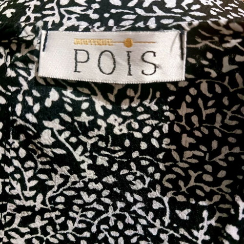 Pois black and white dress, size S/M