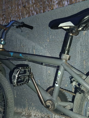 Bullet BMX bike with steel pedals