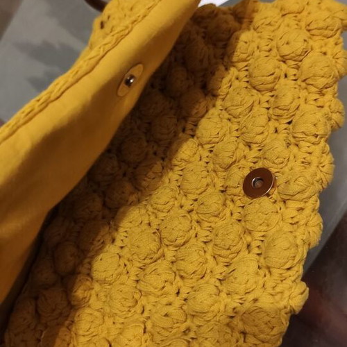 Zara yellow knitted summer shoulder bag new
