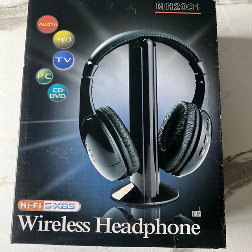 MH2001 Wireless Headphones black, lightly used, no charger
