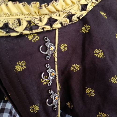 Traditional dress new, yellow, size XS