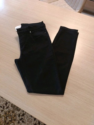 Jeans straight leg new, size XL, black