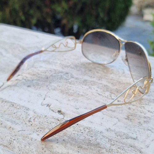 Vintage 90s sunglasses new, gold frame