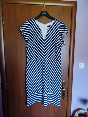 Dress XL like new, white and blue