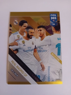 Panini FIFA 365 2019 Real Madrid card like new