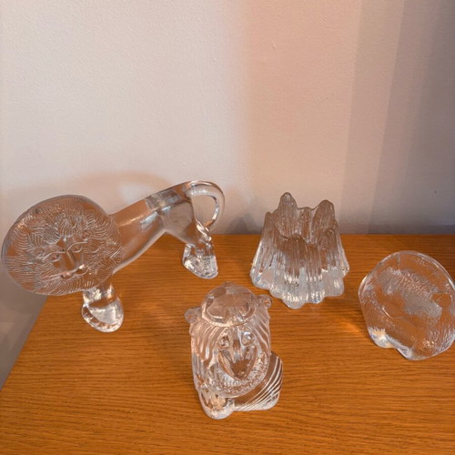Lindshammar crystal troll sculpture like new