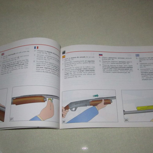 Super Black Eagle II owner's manual used, six-language guide