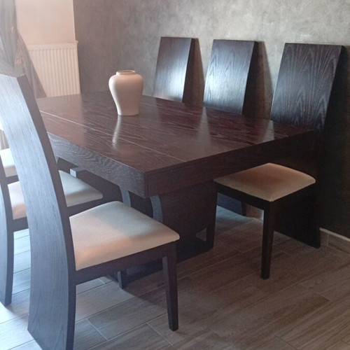 Dining set with six chairs