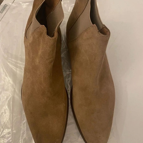 Zara Chelsea suede men's boots beige like new